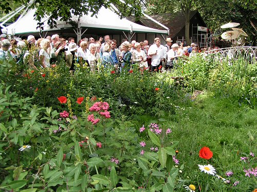 Crowds at The Garden of Hope