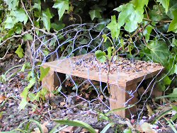 Ground table and chicken wire